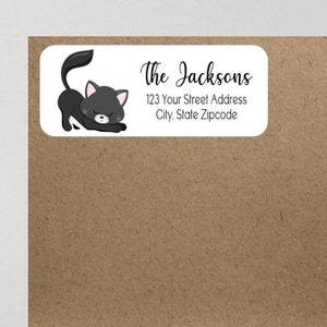 Cat Kitten Cats Pets Animals Return Address Labels Personalized Custom - We Print and Mail to You!