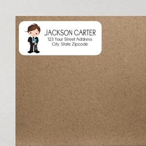 First Communion Boy Party Return Address Labels Personalized Custom ~ We Print and Mail to You