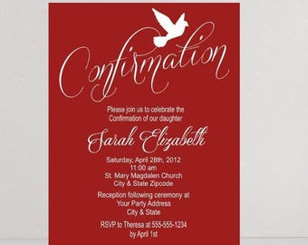 Invitaciones de Confirmación Invitaciones para Fiestas Invitaciones Personalizadas ~ Imprimimos y enviamos por correo