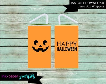 halloween juice box etsy