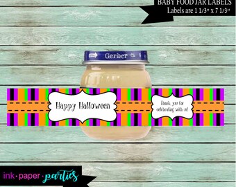 baby food jar labels etsy