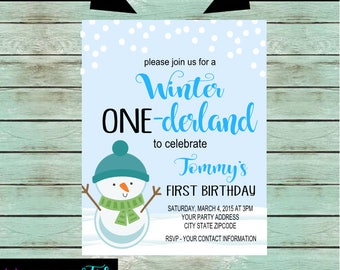 snowman invitations etsy