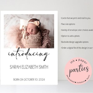 Baby Announcements - We&#39;re Expecting Announcement - We&#39;re Expecting Card - Pregnancy Announcement Cards - Personalized Baby Announcement