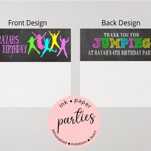 Jump Jumping Trampoline Birthday Party Favors Favor Favors Bag Bags ...