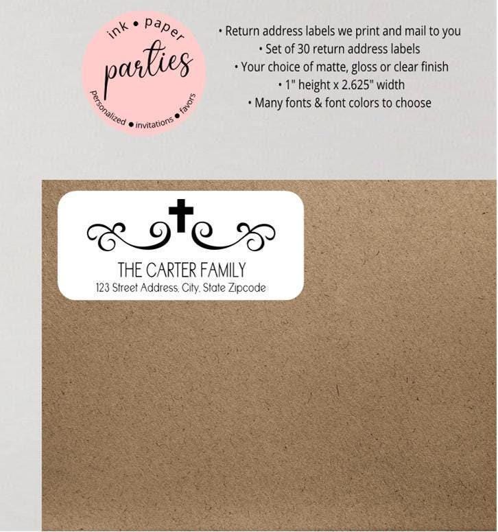 Jesus Loves You Return Address Labels – 30 Personalized Matte Stickers