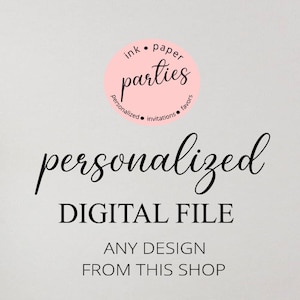 Digital File ~ For Any Design Available In My Shop