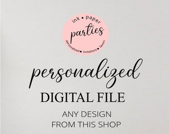 Fichier numérique ~ Pour tout modèle disponible dans ma boutique