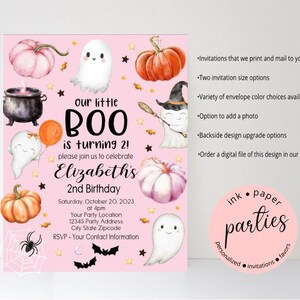 Halloween Party Invitation - Halloween Birthday Party Invitation - Halloween Costume Party - Personalized Halloween Baby Shower Invitations