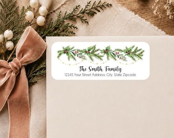 Christmas Return Address Labels, Christmas Address Labels - Holiday Address Labels - Holiday Christmas Address Stickers - Christmas Stickers