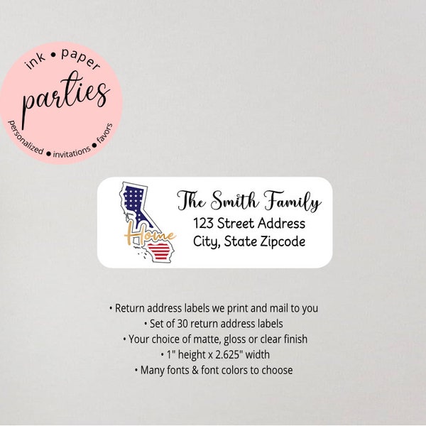 California Address Etsy