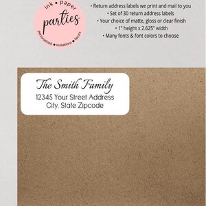Modern Minimalist Address Labels - Personalized Return Address Stickers - Minimalist Wedding Address Labels - Minimalist Graduation Address