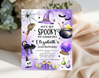 Halloween Invitations - Halloween Costume Party Invitation - Halloween Birthday Party Invitation - Personalized Halloween Kids Party Invites