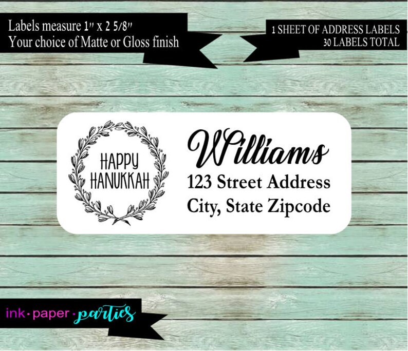 30 Personalized Stitch Address Labels stickers tags favors disney