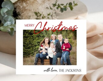 Christmas Photo Cards - Holiday Cards - Minimalist Christmas Cards - Holiday Photo Cards - Family Photo Christmas Card - Modern Holiday Card