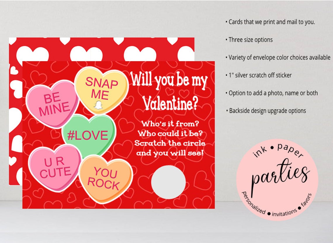 Conversation Candy Hearts Valentine's Day Kids Valentine Etsy