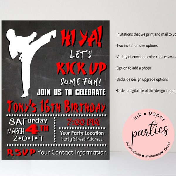 Karate Birthday Card - Etsy