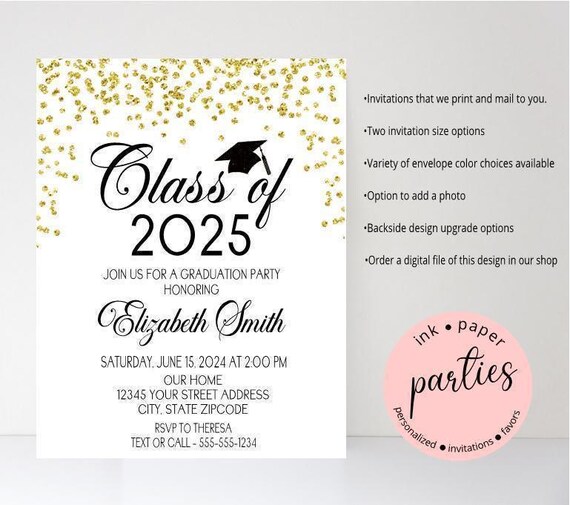 where to order grad cards Design & Graduation on Canva College Degree Graduation Card- Oh the Places