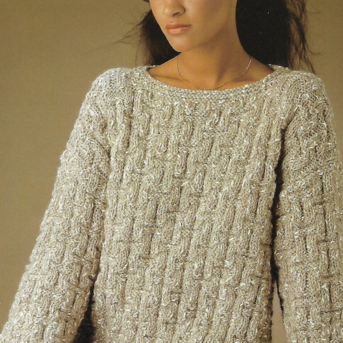 Knitting Pattern Pdf Digital Download Ladies Chunky Fashion - Etsy UK