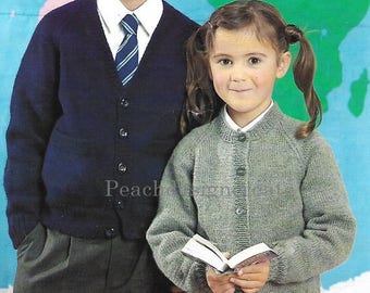 Free knitting patterns for children cardigans