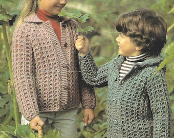 Chunky Knit Children's Cardigan Pattern: Ages 1-6 (PDF Download)