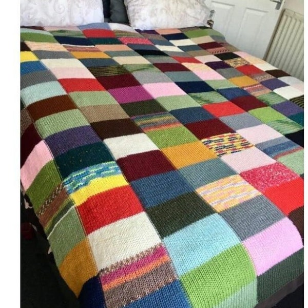 Knitting Machine Circular PDF Scrap Yarn Blanket Bedspread Home Decor Aran