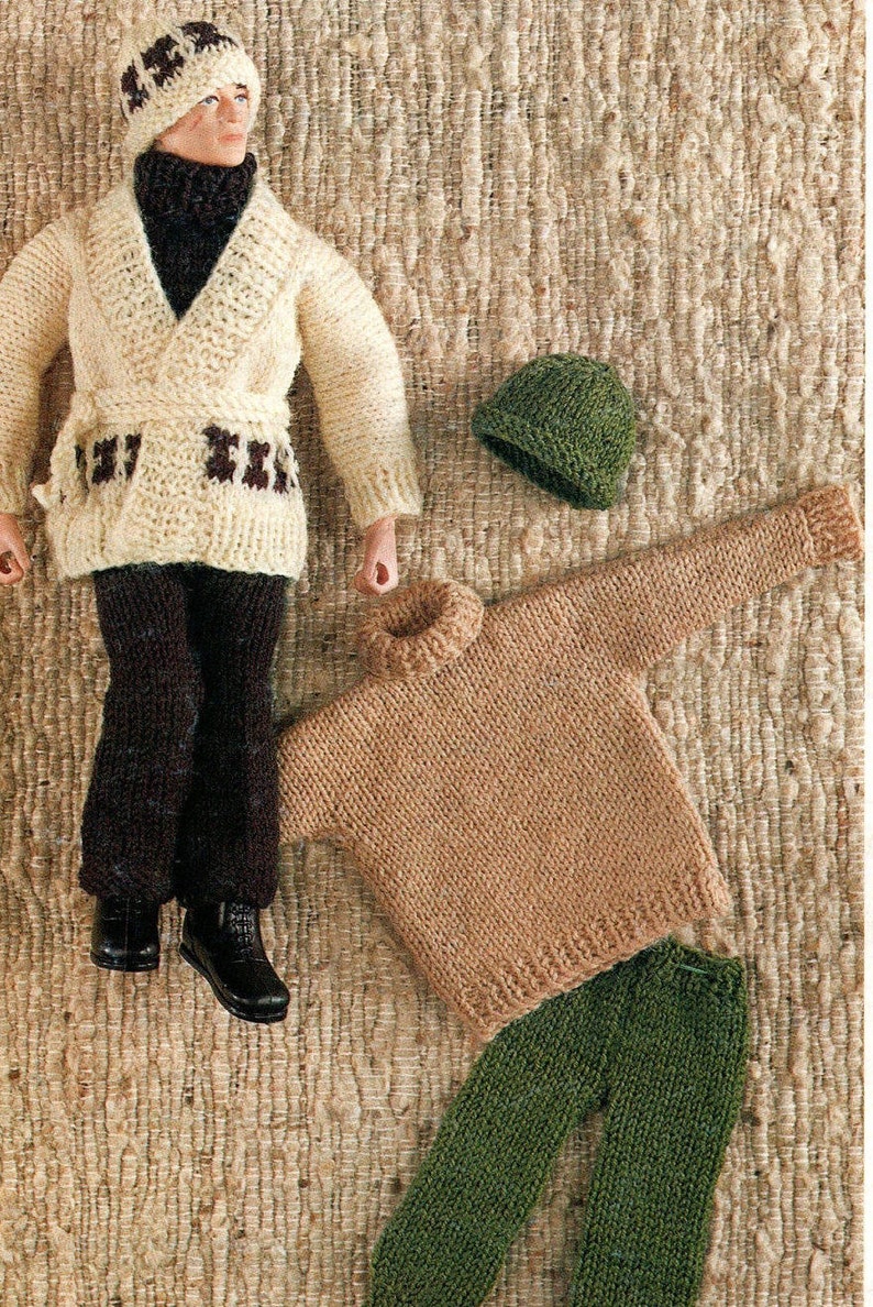 PDF Knitting Pattern Action Figure Clothes Toys Outfit Etsy