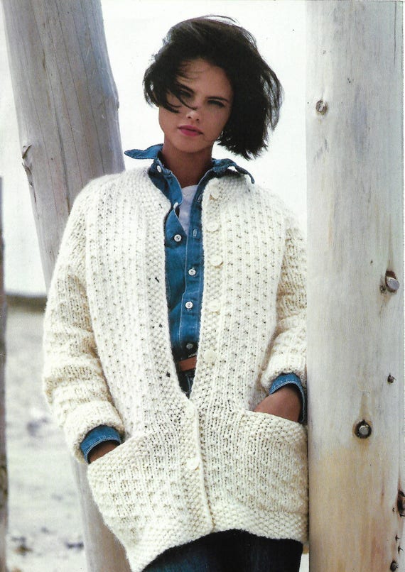 ladies oversized cardigan
