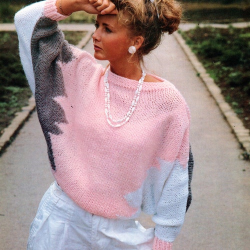PDF Knitting Pattern Women's Ladies 