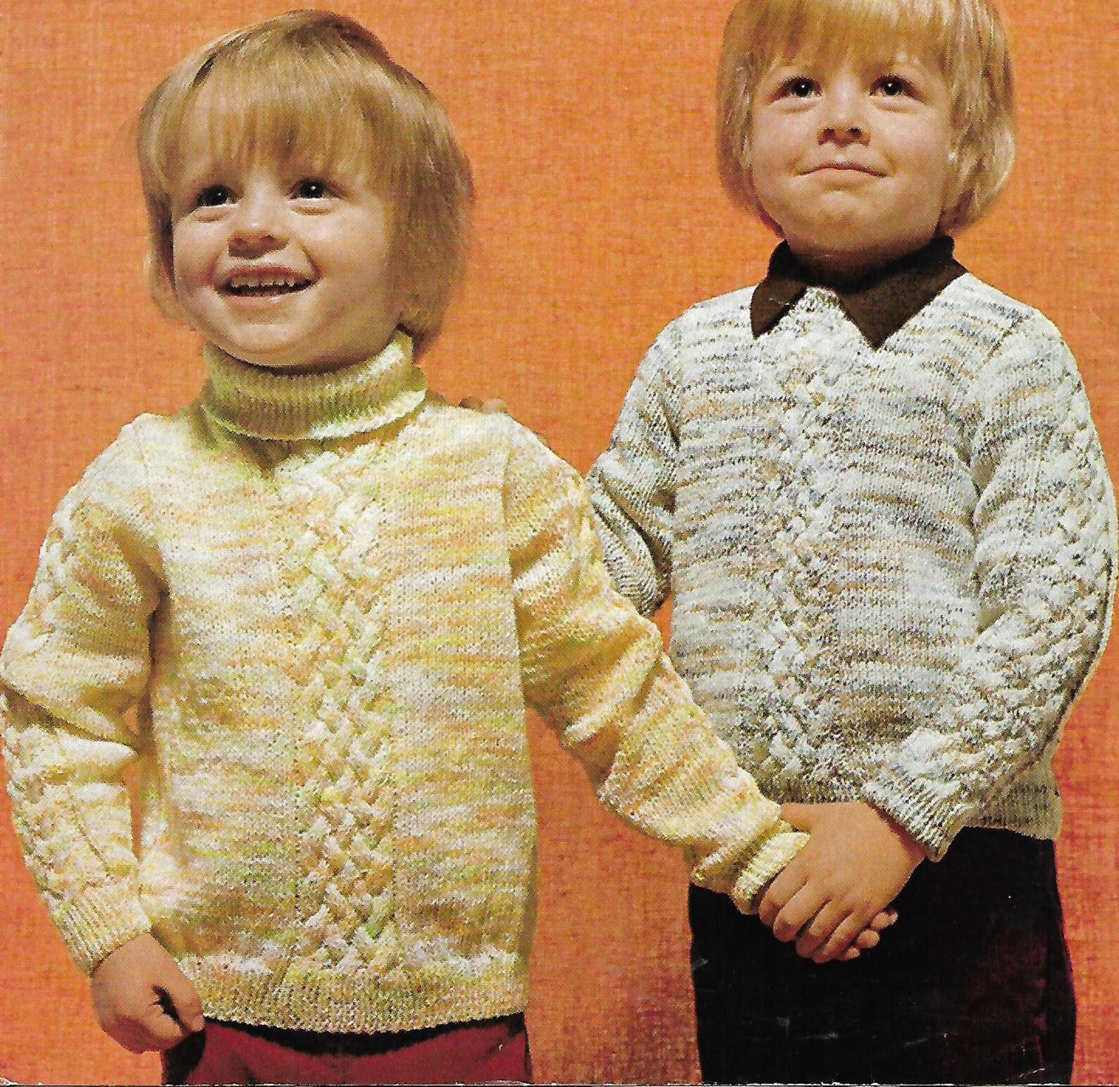 Knitting pattern boy's polo and round sweater jumper | Etsy