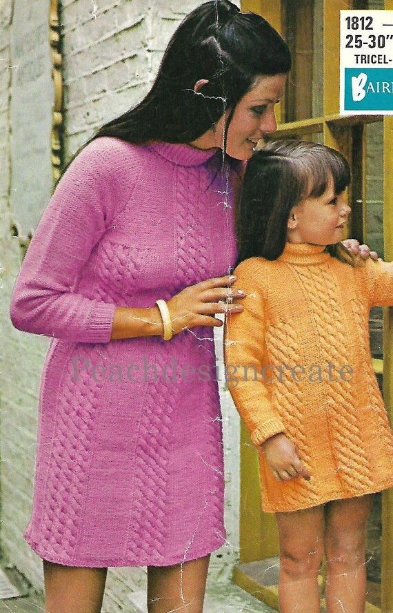 Cable Knit Jumper Dress Pattern: 60s Fashion (PDF Download) - Etsy Israel Cable Knit Jumper Dress Pattern: 60s Fashion (PDF Download) - Etsy Israel
