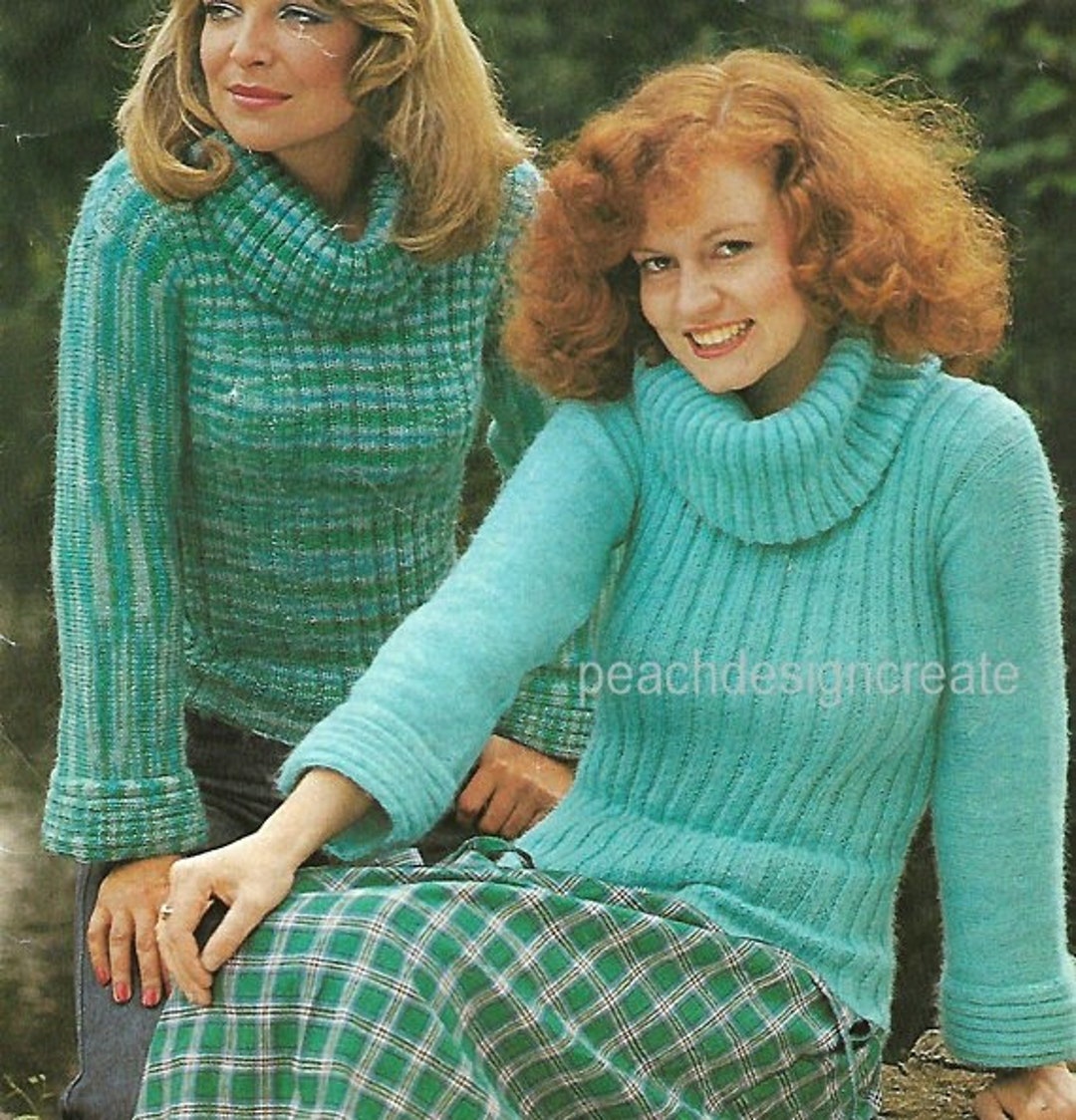 Patron Top Col Roule Patron de tricot pour pull à col roulé : femmes tailles 32-40 (Patron ...
