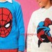 knitting pattern, boys, girls, childrens, Spiderman, sweater, jumper, sizes 24-32 in, pdf, digital download, instant download 