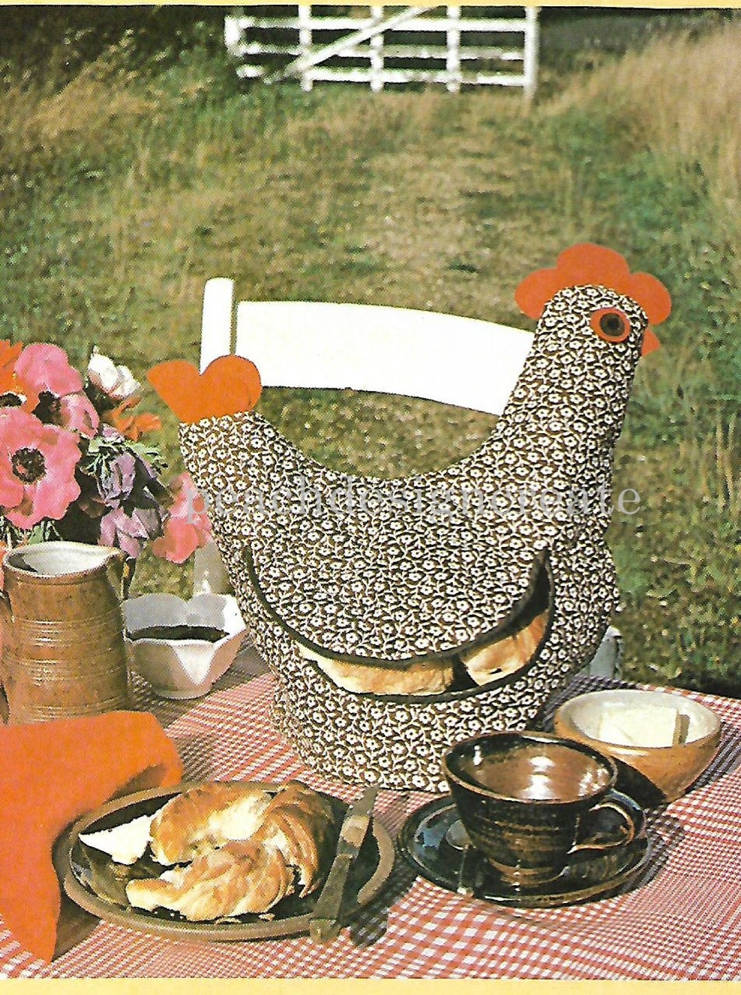 Vintage Hen Bread Basket Sewing Pattern (PDF Digital Download) - Etsy
