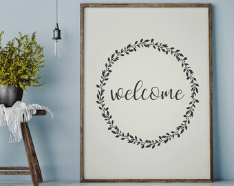 Come on in sign Printable art Welcome sign printable Come on