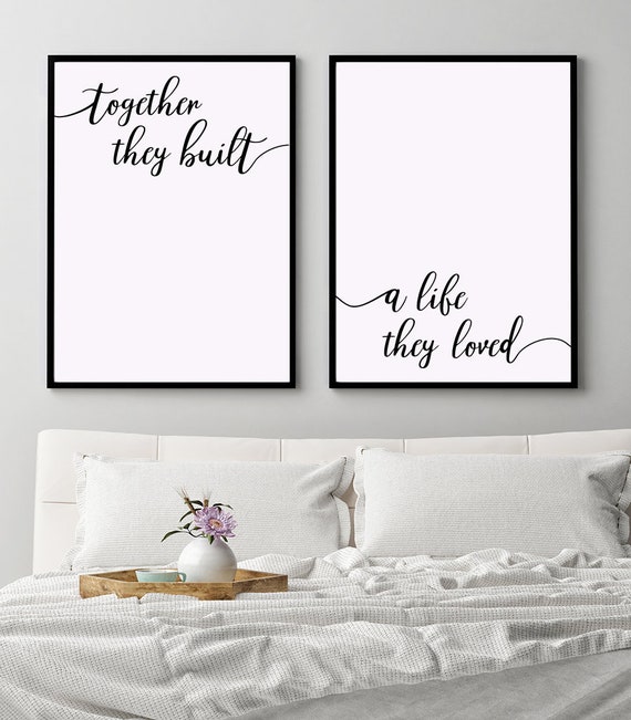 Romantic Decor *INSTANT DOWNLOAD* And So Together They Built A Life They Loved Printable Art Romantic Print Couple Quote Prints Romantic Decor *INSTANT DOWNLOAD* And So Together They Built A Life They Loved Printable Art Romantic Print Couple Quote Prints
