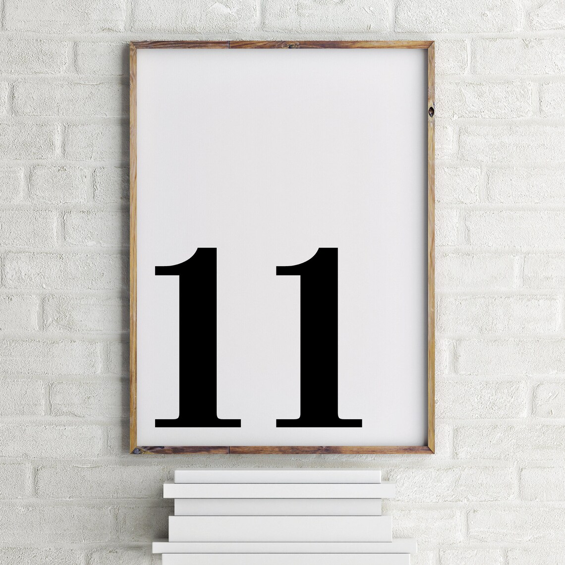 Number 11 Printable Wall Art
