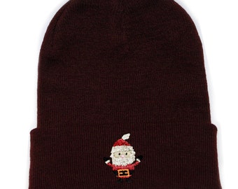 burgundy christmas hat