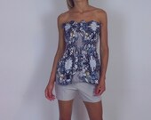 smocked summer flared off the shoulder top