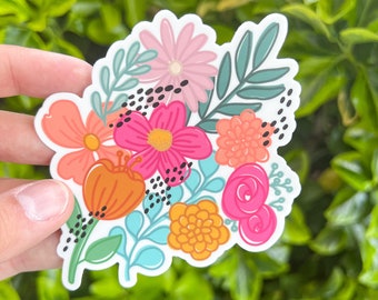 Flower Bunch Vinyl Sticker