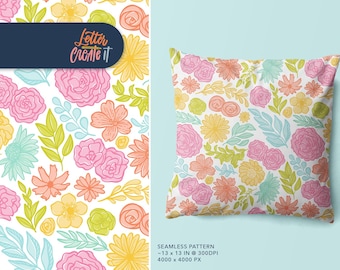 Floral Festival Seamless Pattern