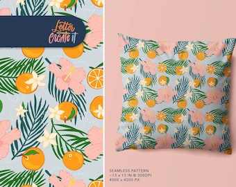 The Florida Life Seamless Pattern