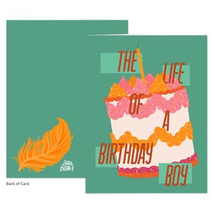 Life of a Birthday Girl Greeting Card - Blank Inside, Showgirl Birthday image 3