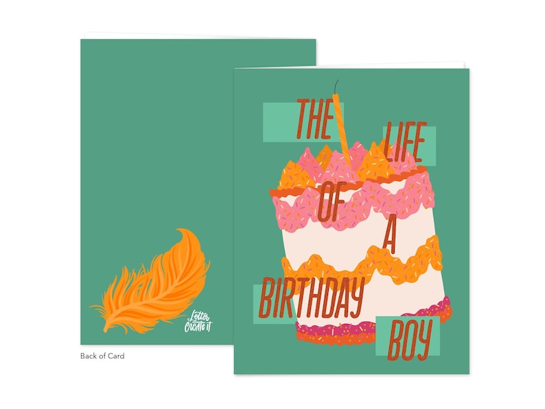 Life of a Birthday Girl Greeting Card - Blank Inside, Showgirl Birthday image 3