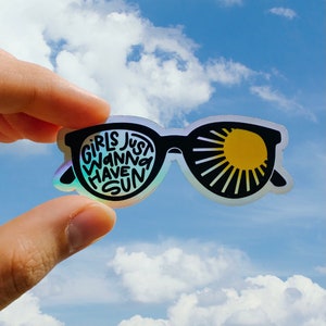 Wanna Have Sun Holographic Sticker Decal