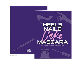 Heels Nails Cake Mascara - Blank Inside, Birthday, Kpop