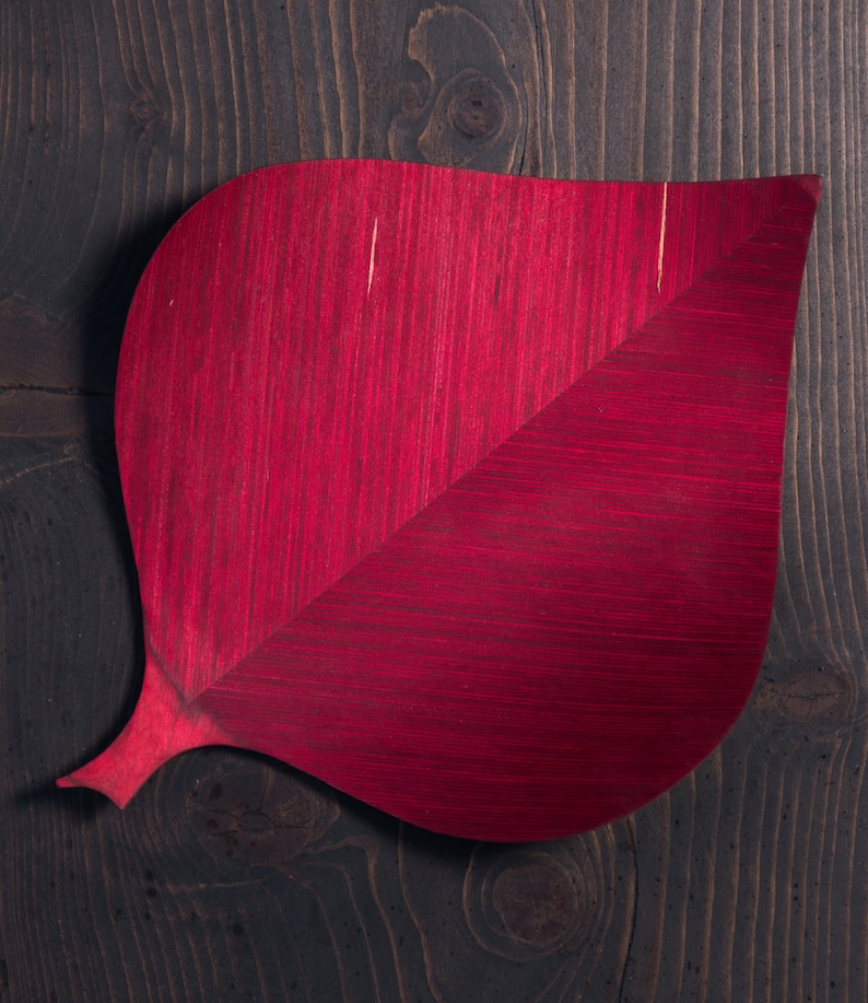 Luomus Koivu Serving plate a birch leaf inspired design plate or a serving tray