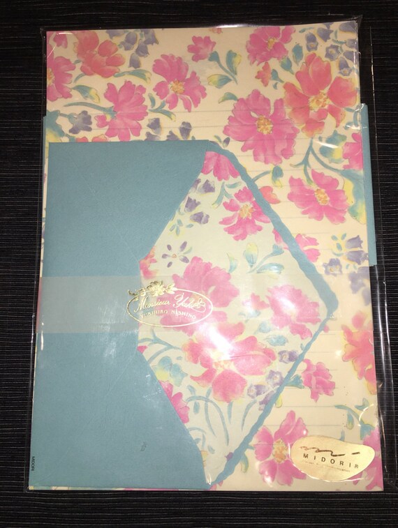midori stationeryjapanese stationeryflower etsy
