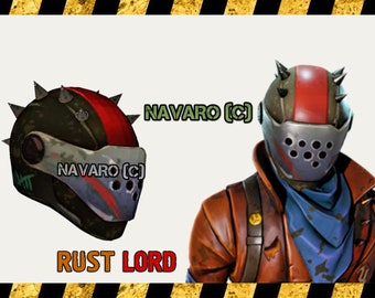 rust lord helmet template patterns eva foam diy rust lord helmet rust lord cosplay rust lord pepakura rust helmet rust - fortnite rust lord costume