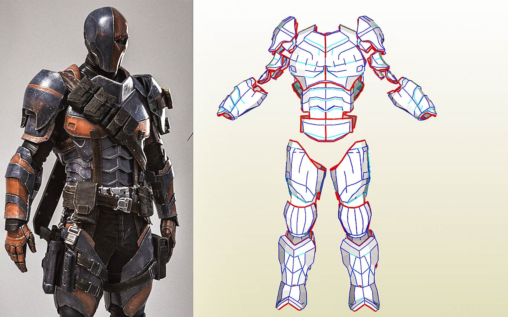 Deathstroke FULL ARMOR TEMPLATES