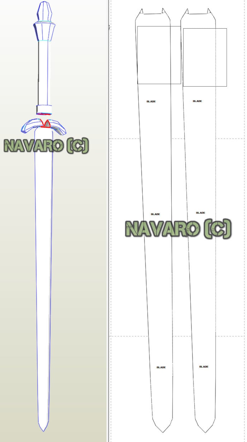 Marvel Female - Printable Template Secure / Sword - Marvel Girl Pepakura - Ponder Female Cosplay - Eva Foam Template - Ponder Female Weapons photograph regarding Sword Template Printable identify Marvel Girl - Printable Template Safeguard / Sword - Question Lady Pepakura - Surprise Girl Cosplay - Eva Foam Template - Speculate Girl Weapons